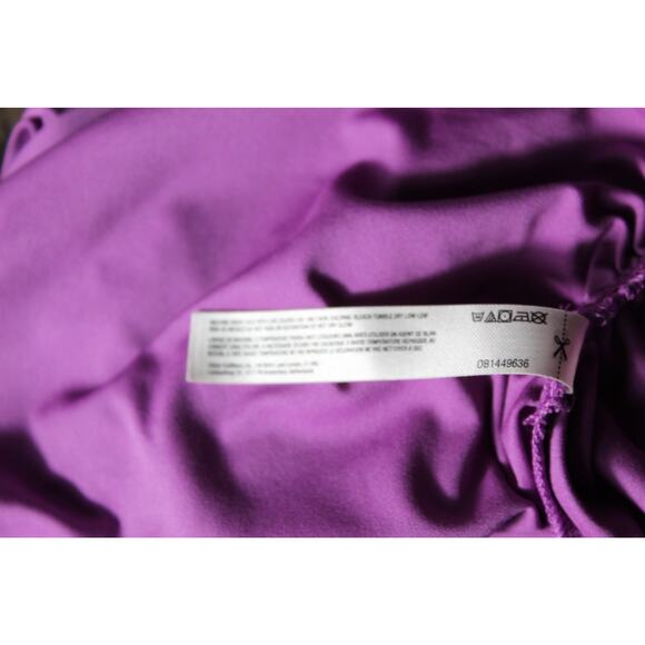 Free People FP movement wrap long sleeve shirt mauve purple rouching XS - Picture 11 of 13